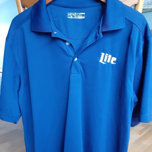miller lite golf polo